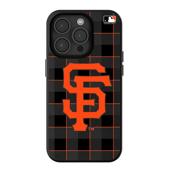 San Francisco Giants Plaid Magnetic Phone Case-0