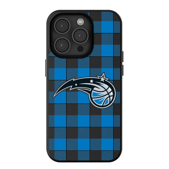 Orlando Magic Plaid Magnetic Phone Case-0