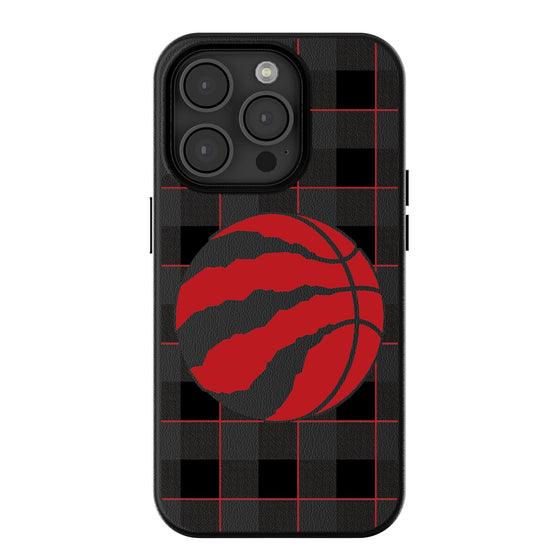 Toronto Raptors Plaid Magnetic Phone Case-0