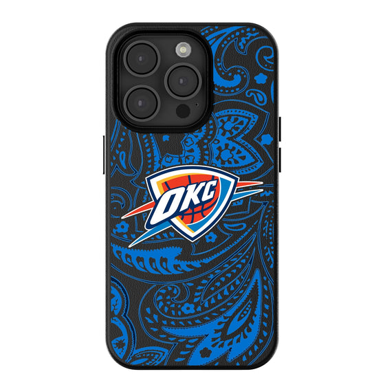 Oklahoma City Thunder Paisley Magnetic Phone Case-0