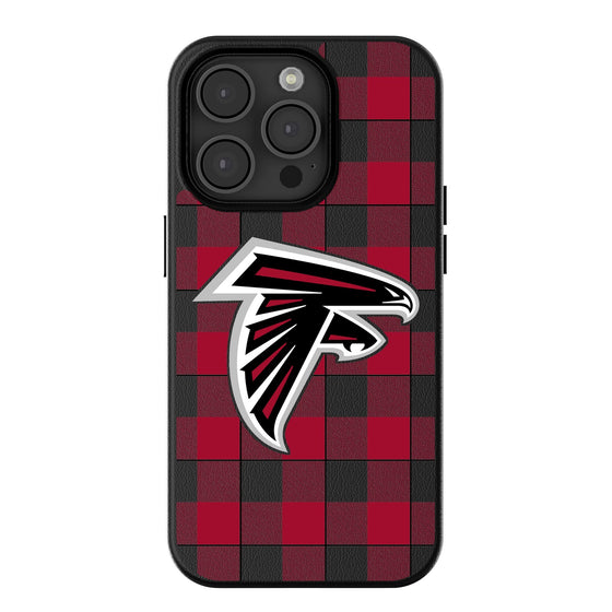 Atlanta Falcons Plaid Magnetic Phone Case-0