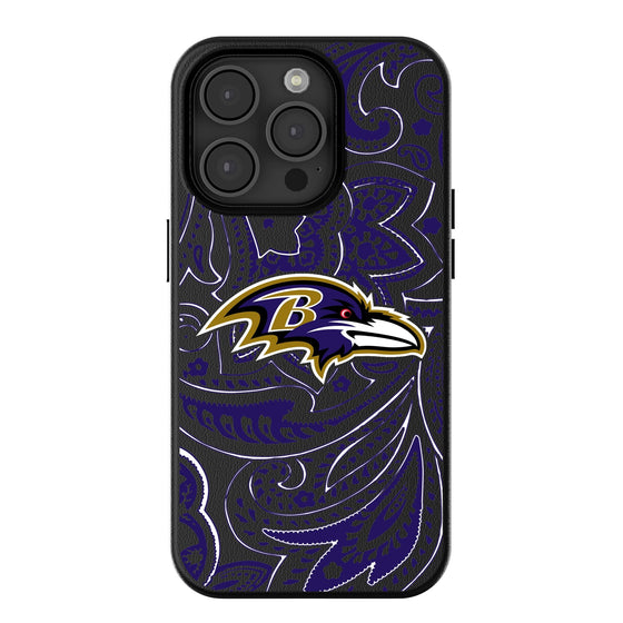 Baltimore Ravens Paisley Magnetic Phone Case-0