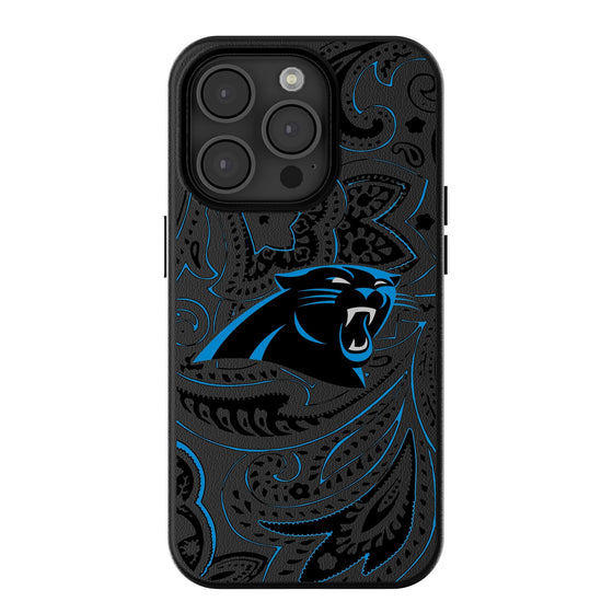 Carolina Panthers Paisley Magnetic Phone Case-0