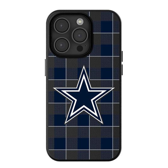 Dallas Cowboys Plaid Magnetic Phone Case-0