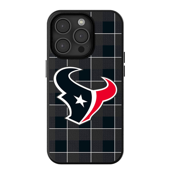 Houston Texans Plaid Magnetic Phone Case-0