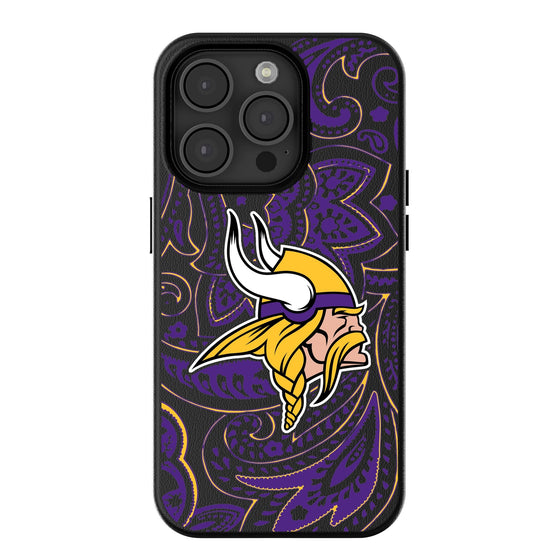 Minnesota Vikings Paisley Magnetic Phone Case-0