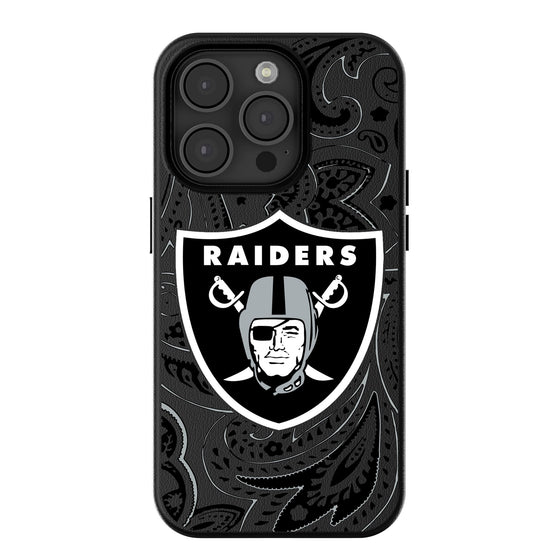 Las Vegas Raiders Paisley Magnetic Phone Case-0