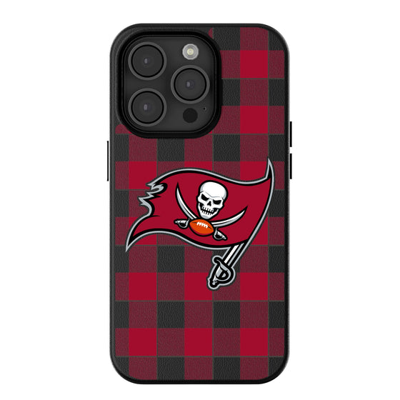 Tampa Bay Buccaneers Plaid Magnetic Phone Case-0