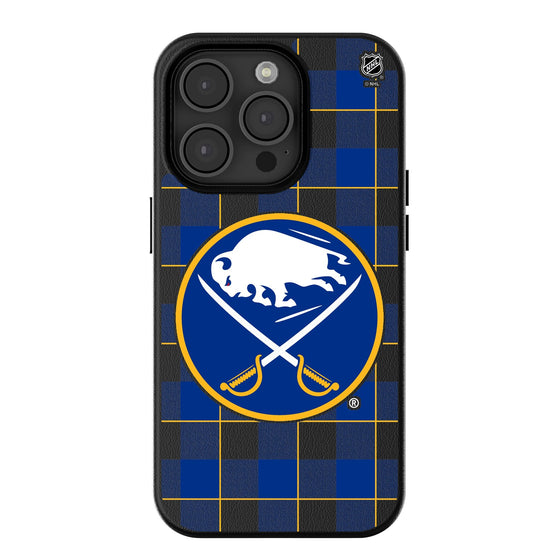 Buffalo Sabres Plaid MagSafe Compatible Phone Case-0