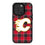 Calgary Flames Plaid MagSafe Compatible Phone Case-0