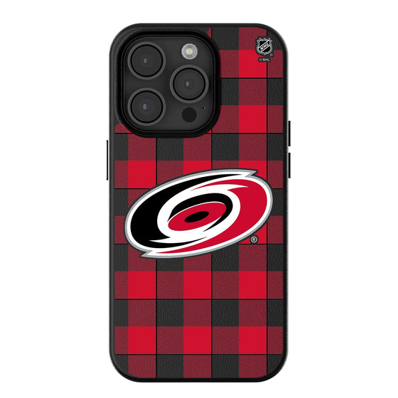 Carolina Hurricanes Plaid MagSafe Compatible Phone Case-0