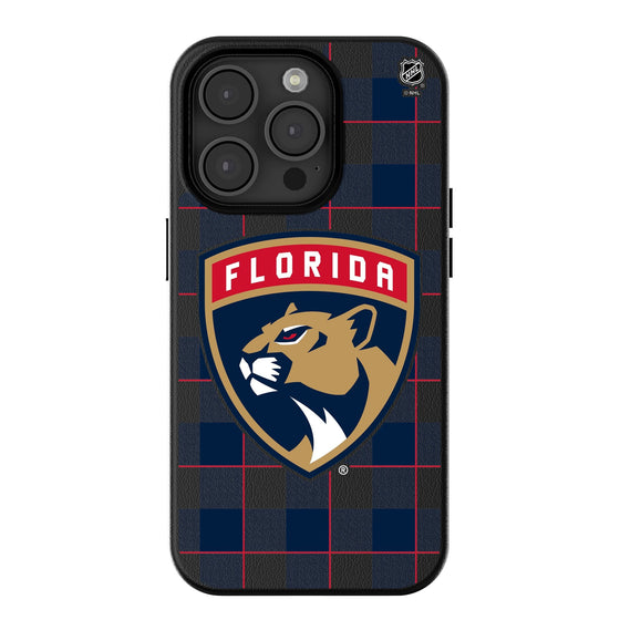 Florida Panthers Plaid MagSafe Compatible Phone Case-0