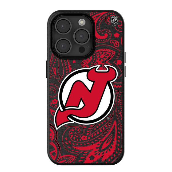 New Jersey Devils Paisley MagSafe Compatible Phone Case-0