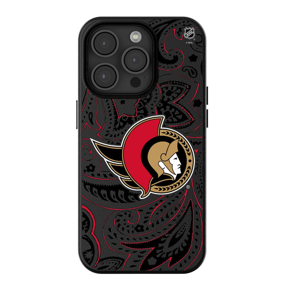 Ottawa Senators Paisley MagSafe Compatible Phone Case-0