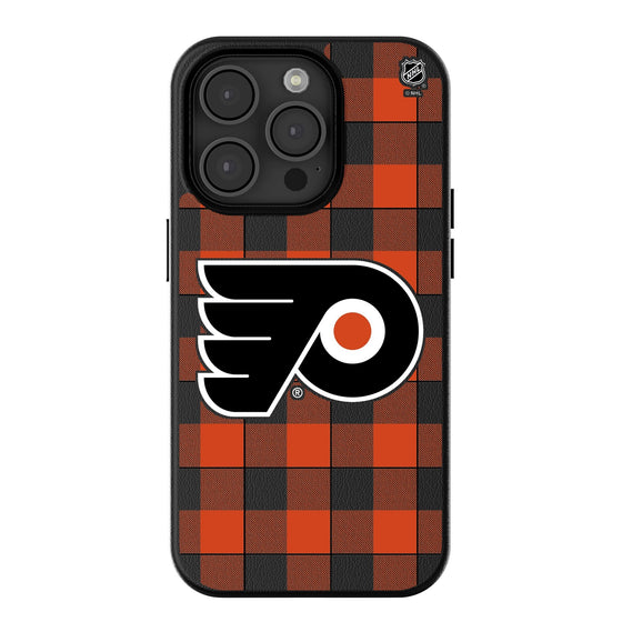 Philadelphia Flyers Plaid MagSafe Compatible Phone Case-0