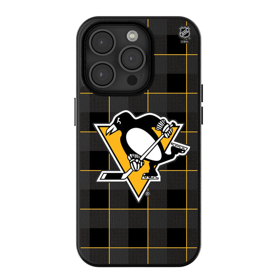 Pittsburgh Penguins Plaid MagSafe Compatible Phone Case-0