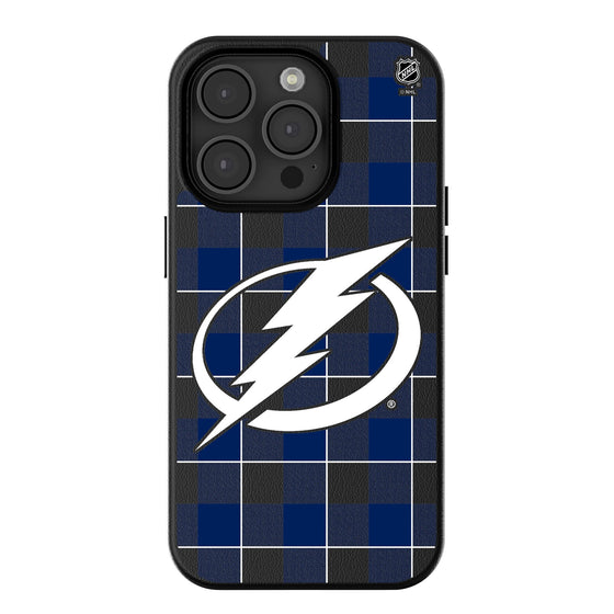 Tampa Bay Lightning Plaid MagSafe Compatible Phone Case-0