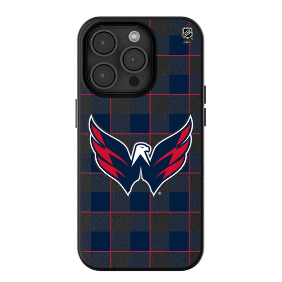 Washington Capitals Plaid MagSafe Compatible Phone Case-0