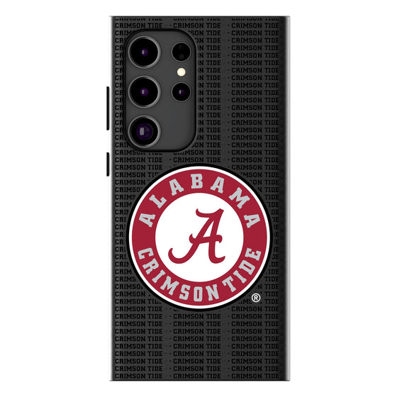 University of Alabama Crimson Tide Text Backdrop MagSafe Compatible Phone Case-0