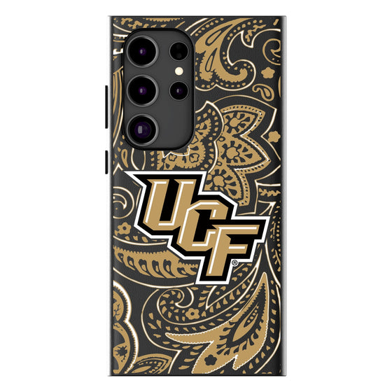 University of Central Florida Golden Knights Paisley MagSafe Compatible Phone Case-0