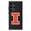 University of Illinois Fighting Illini Text Backdrop MagSafe Compatible Phone Case-0