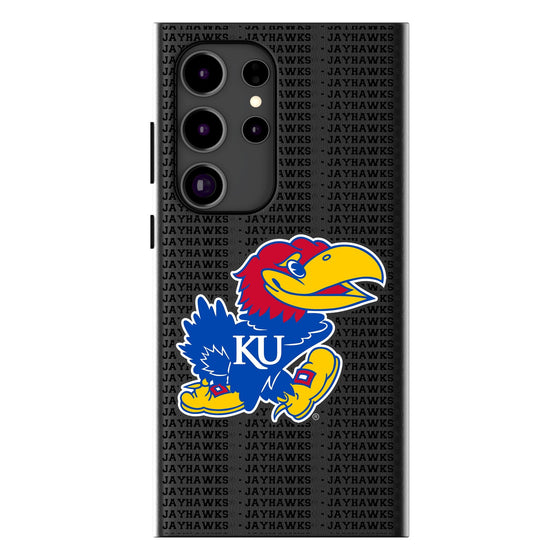 University of Kansas Jayhawks Text Backdrop MagSafe Compatible Phone Case-0