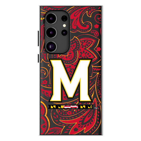 Maryland Terrapins Paisley Magnetic Phone Case-1