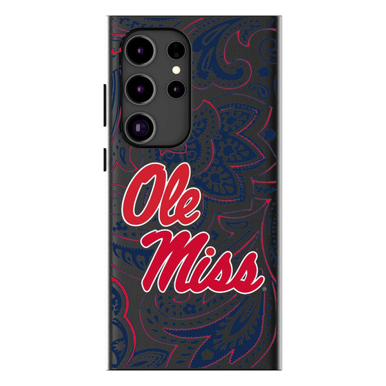 University of Mississippi Rebels Paisley MagSafe Compatible Phone Case-0