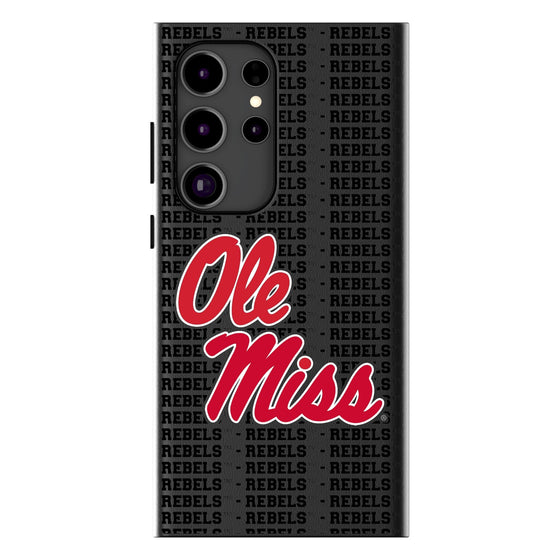 University of Mississippi Rebels Text Backdrop MagSafe Compatible Phone Case-0