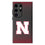 University of Nebraska Huskers Block N Linen MagSafe Compatible Phone Case-0