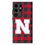 University of Nebraska Huskers Block N Plaid MagSafe Compatible Phone Case-0