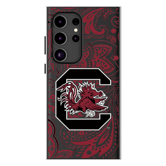 University of South Carolina Gamecocks Paisley MagSafe Compatible Phone Case-0