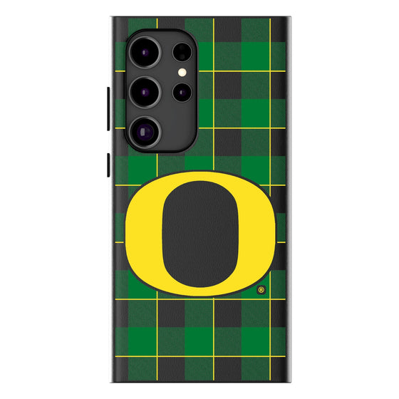 University of Oregon Ducks Plaid MagSafe Compatible Phone Case-0