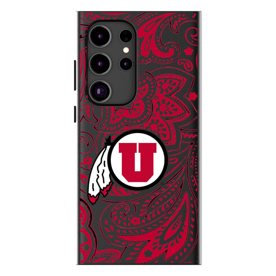 University of Utah Utes Paisley MagSafe Compatible Phone Case-0