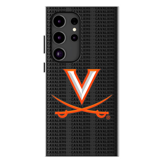 University of Virginia Cavaliers Text Backdrop MagSafe Compatible Phone Case-0