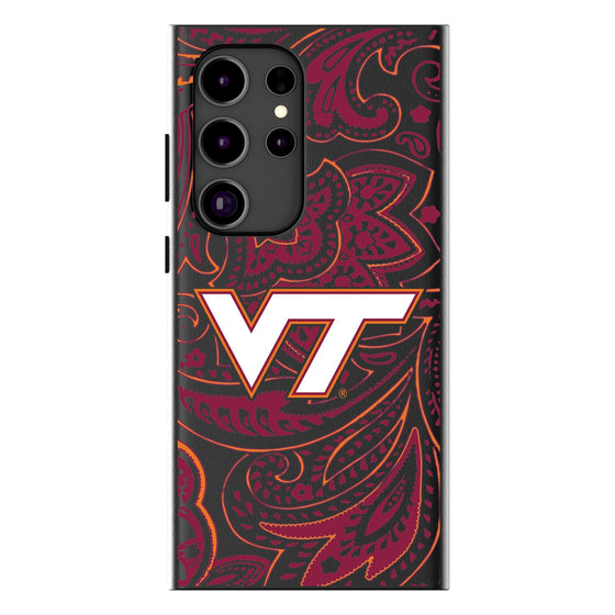 Virginia Tech Hokies Paisley Magnetic Phone Case-1