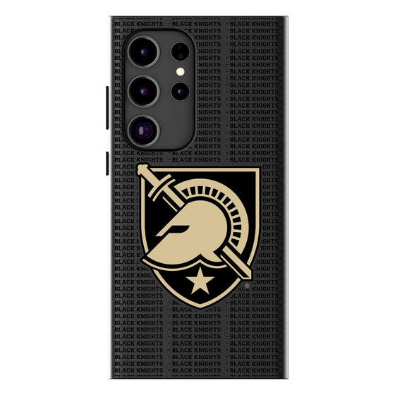 United States Military Academy Black Knights Text Backdrop MagSafe Compatible Phone Case-0