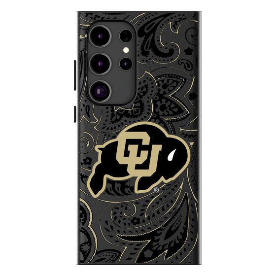 University of Colorado Buffaloes Paisley MagSafe Compatible Phone Case-0