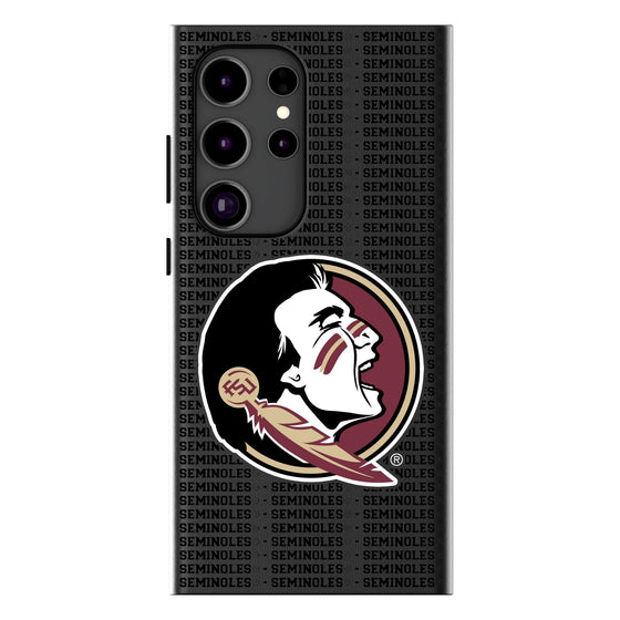 Florida State University Seminoles Text Backdrop MagSafe Compatible Phone Case-0