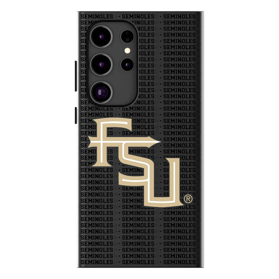 Florida State University Seminoles Athletic Wordmark Text Backdrop MagSafe Compatible Phone Case-0