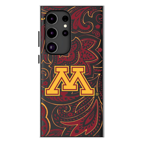 University of Minnesota Golden Gophers Paisley MagSafe Compatible Phone Case-0