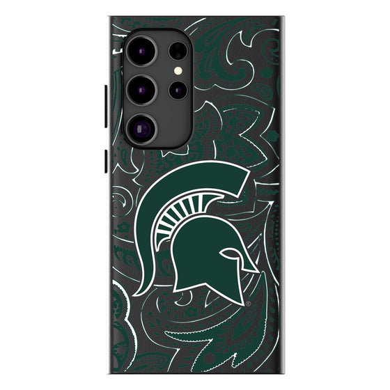 Michigan State Spartans Paisley Magnetic Phone Case-1