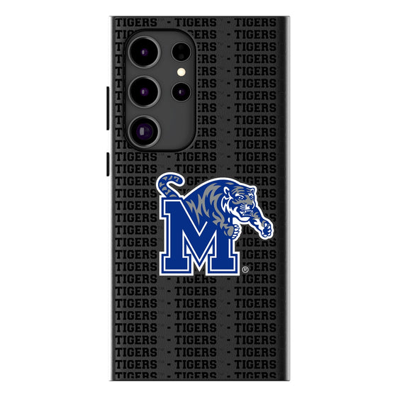 University of Memphis Tigers Text Backdrop MagSafe Compatible Phone Case-0