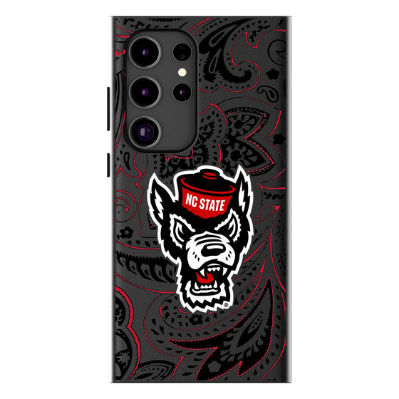 North Carolina State University Wolfpack Paisley MagSafe Compatible Phone Case-0