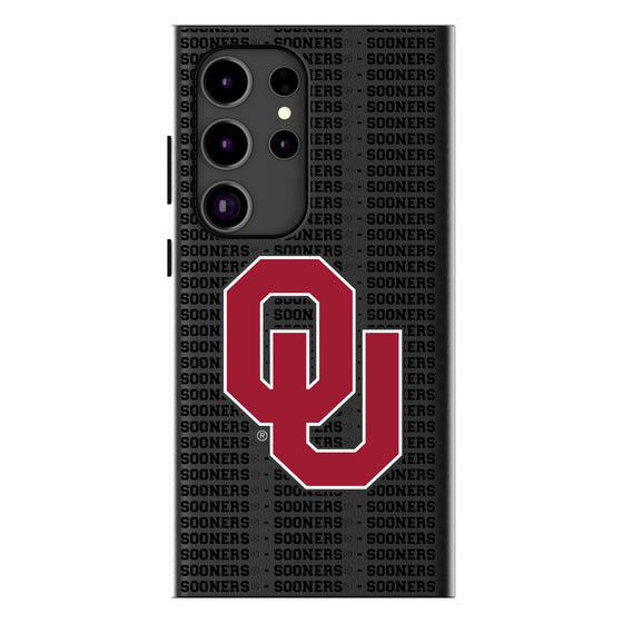 University of Oklahoma Sooners Text Backdrop MagSafe Compatible Phone Case-0