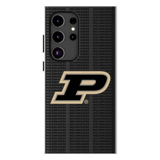 Purdue University Boilermakers Text Backdrop MagSafe Compatible Phone Case-0