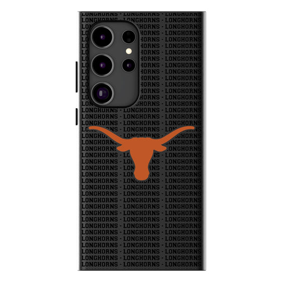 University of Texas Longhorns Text Backdrop MagSafe Compatible Phone Case-0