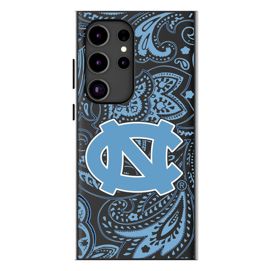 University of North Carolina Tar Heels Paisley MagSafe Compatible Phone Case-0