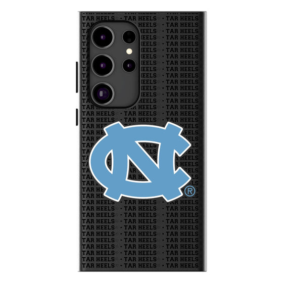 University of North Carolina Tar Heels Text Backdrop MagSafe Compatible Phone Case-0