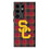 University of Southern California Trojans Plaid MagSafe Compatible Phone Case-0